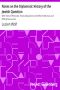 [Gutenberg 31385] • Notes on the Diplomatic History of the Jewish Question / With Texts of Protocols, Treaty Stipulations and Other Public Acts and Official Documents